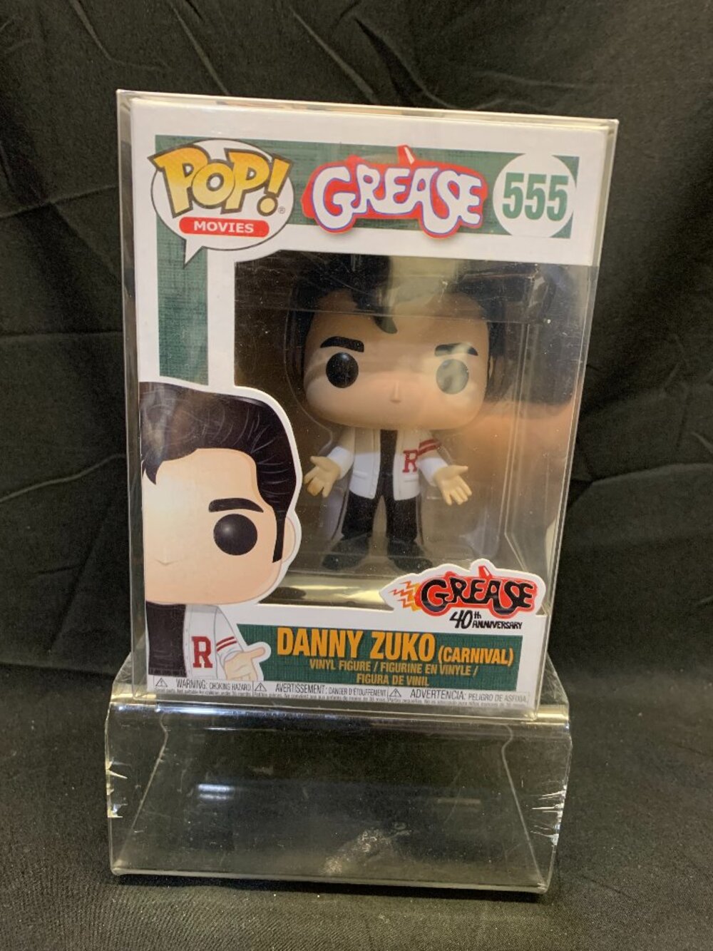 Funko Pop Grease Danny Zuko Carnival Vinyl Figure 555 (John Trvolta Actor).